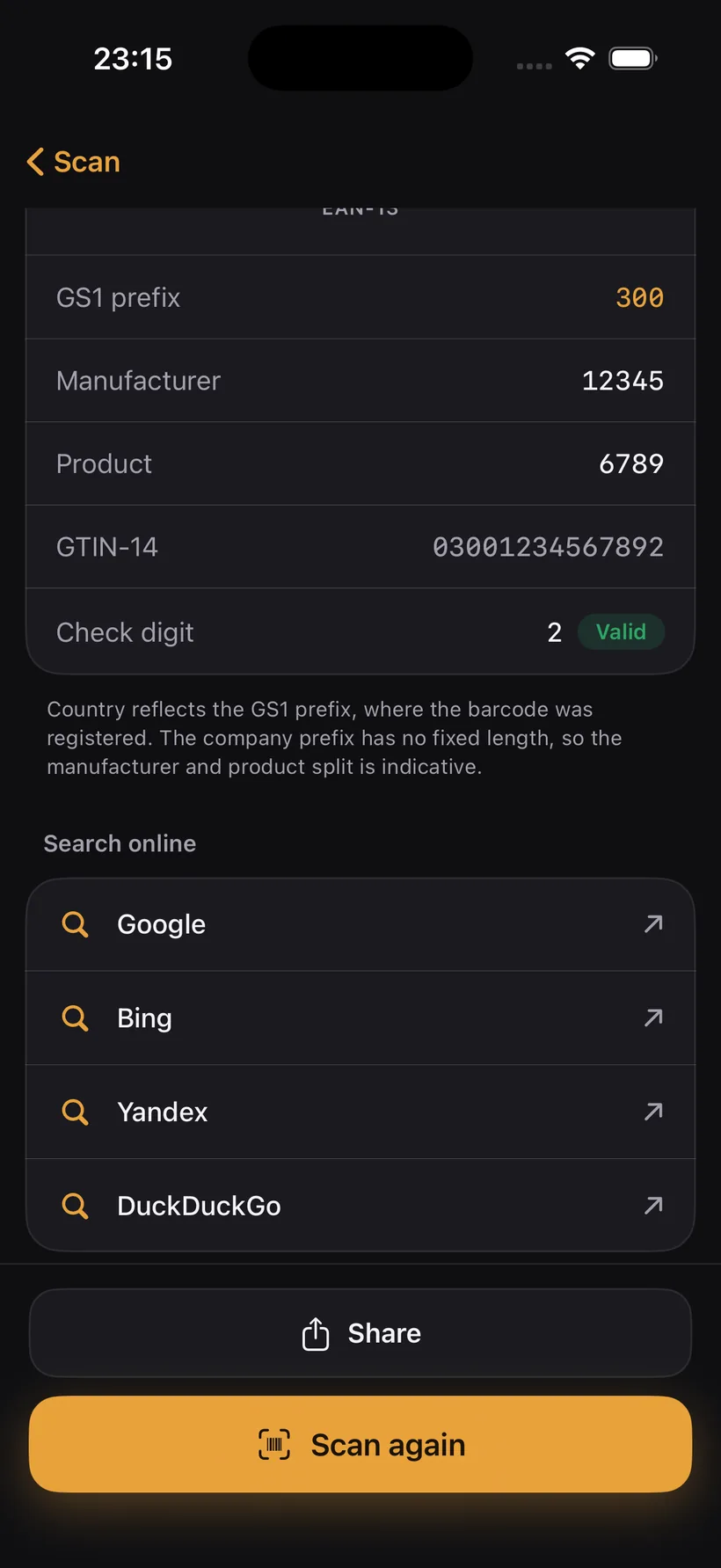 Search online